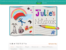 Tablet Screenshot of juliesnotebook.co.uk